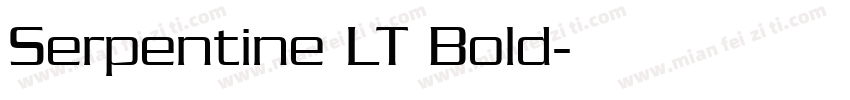 Serpentine LT Bold字体转换